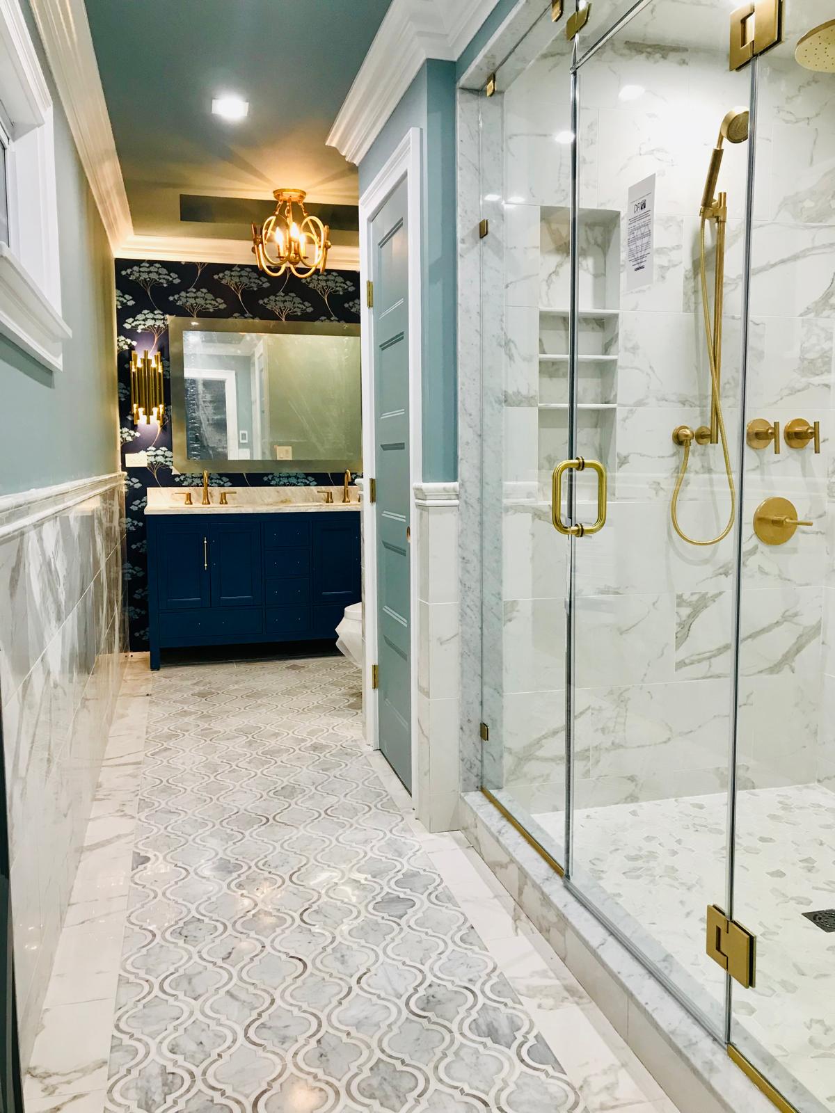 Custom bathroom renovation